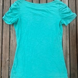 Lilly Pulitzer ruched Sleeve Boatneck Tee